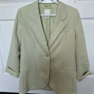 Pastel green blazer